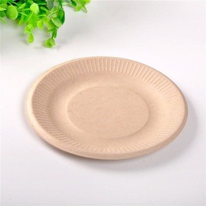 Ecological biological eco bamboo biodegradable food tray serving dish plate