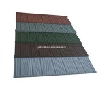 Economic chinese cheapest Roma stone coated steel roofing type tile level system