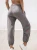 Import Elastic waistband sweat pants women yoga pants with pockets ankle banded pants  sports from China