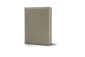 Elegant customized waterproof file folder leather portfolio travel document holder with ring binder