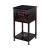 Import Elegant Fine Quality Traditional Brawn nightstand metal leg bedroom table bedside cabinet Nightstand from India