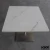 Import Engineered stone dining table and chair / cultured marble stone restaurant table from China