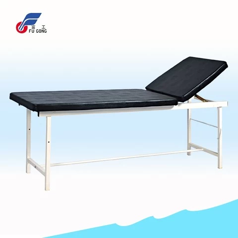 Epoxy coated semi-fowler medical exam table couch examination bed