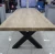 Import Euro style reclaimed wood handcrafted trestle Dining Table Oak from Ukraine