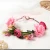 Import European fashion simulation flower headdress bridal wreath headband christmas garland wholesale from China