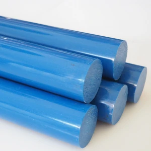 Extruded 100% Virgin Blue Colored POM Rod Available