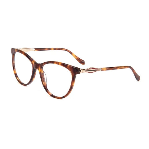 Eyeglasses Frames 100% Acetate Frames Cat Eye Eyeglass for Women Custom Free Eyeglass Optical Acetate for Women