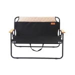 Face Down Foldable Wooden Ultralight Camping Beach Chair Modern Folding Beach Chaise Lounge Double Camp Chair Set for Fat People
