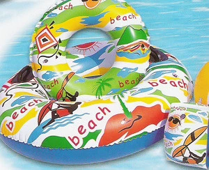 Factory adult inflatable swim ring size with customer logo