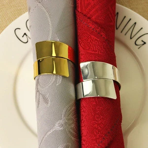 Factory direct selling stainless steel napkin ring metal 8-shaped napkin ring  hotel home wedding towel ring