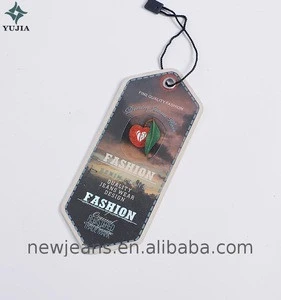 Factory Directly plastic hang tags retail with PVC cover and string