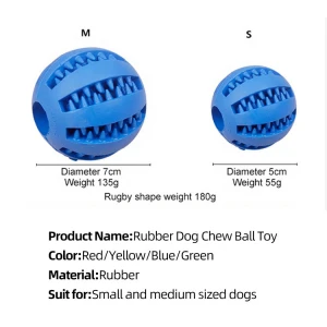 Factory Price Popular Molar Indestructable Natural Soft Rubber IQ Small Animals Teether Spike Dog Chew Ball Toy