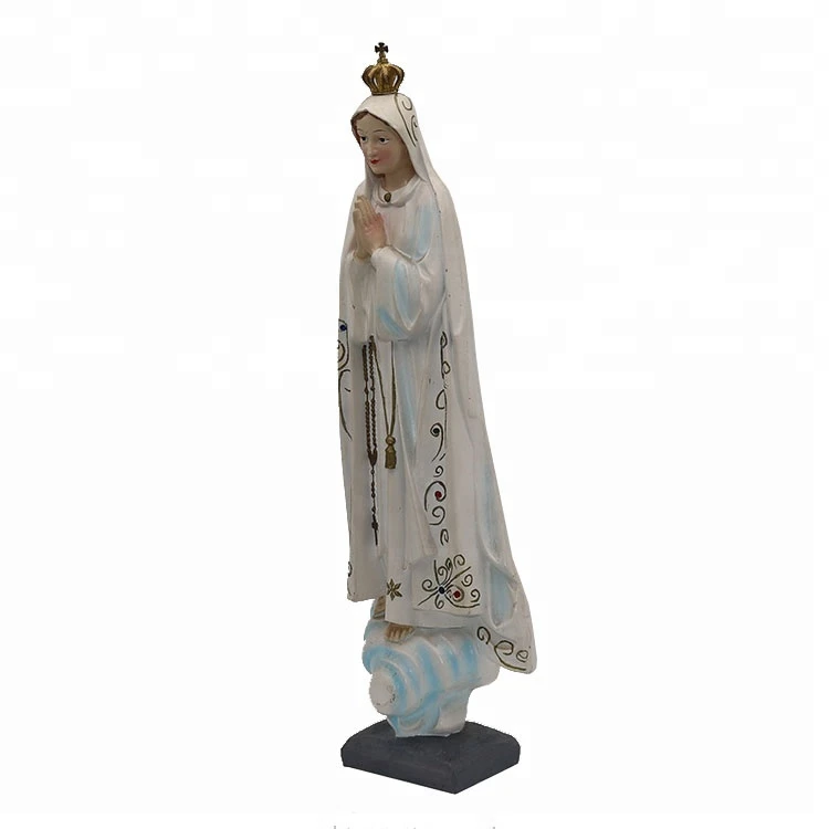 Factory religious made best decoration gift polyresin our lady of fatima statues