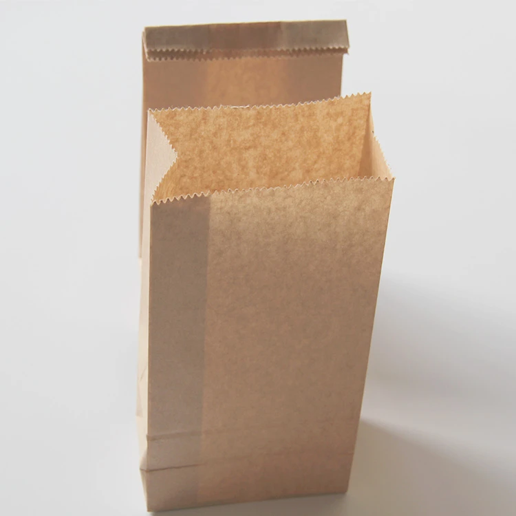 Factory supply food grade kraft paper grocery bags
