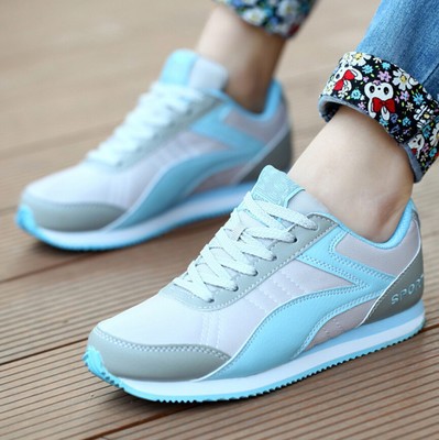 Factory Supply Korea Style Super Light Breathable Ladies Sports Running Shoes