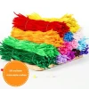 Factory supply Wholesale DIY  Handmade  1.2*30cm Colorful Bump Chenille Stems Twisted craft Pipe Cleaners toys  for kids