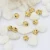 Import Factory Wholesale 14k Gold Striped Loose Metal Beads Lantern Beads for Bracelet Necklace Jewelry Making from China