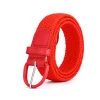 Factory wholesale comfortable woven jeans elastic stretch belt outdoor braided elastic webbing belt