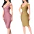 Import Factory Wholesale Low Price Spaghetti Strap V Neck Bandage Dress Bodycon Dresses Women from China