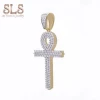 Factory wholesale new model fine jewelry crosses hip hop micro pave bling bling charm cross