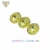 Factory wholesale price round shape loose gemstone light topaz K9 fancy glass stones