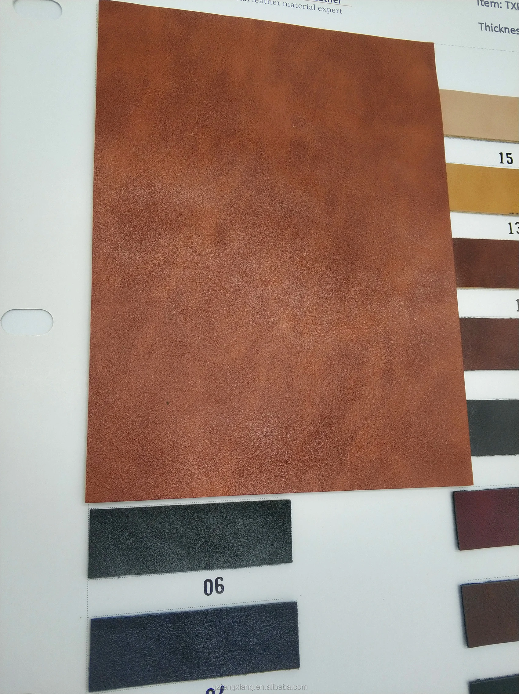 famous shoes PU leather fabric for shoes leather for man shoes with skin emboss