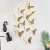 Import Fashion Beautiful 3D Hollow Paper Butterfly Wall Sticker 3d Butterfly Wall Decal Wedding Party Decoration Background Butterflies from China