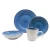 Import Fashion design 16pcs monochromatic stoneware reaction glaze dinnerware set from China