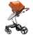 Import Fashion PU Leather luxury baby stroller from China