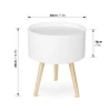 Fashion StyleTurkish  Furniture White Round Tray Coffee Table  With Storage
