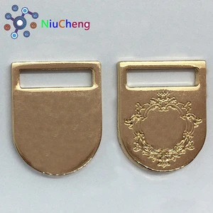 Fashion Supply printed badge for garment/ custom metal logo for handbag
