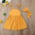 Import Fashionable new design girls dresses kids baby girls skirt pure color slip dress from China