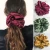 Import Fashionable Over Size Imitated Silk Hair Scrunchies Satin Hair Tie Accessories For Women from China