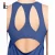Import Fashional back with holes gym sports tank top in blue from China