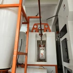 Fast color change powder coating booth powder coating process metal coating machines
