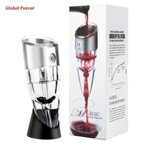 FDA &amp; LFGB Amazon best seller Promotion Bar Accessories Red Wine Patent Decanter aerating wine aerator pourer Gift set