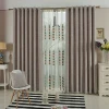 Flame fancy retardant khaki fashion style wholesale valance american curtain