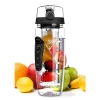 Flip Top Lid Dual Anti-Slip Grips Best Quality 100% Food Grade Material Fresh Fusions 32 Oz Fruit Infuser Water Bottle