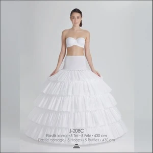 Fluffy 5 Layer Tulle Petticoat for Wedding Dresses