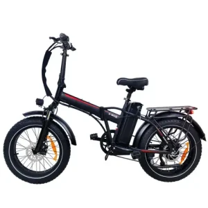 Foldable 48V Ebike with downTube Lithium Battery and Rear Hub Motor 7 Speed Aluminum Alloy Frame Disc Brake Electric Bike