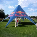 Folding Promotion Gazebo Tent Custom Logo Printing Advertising Star Shade Tent