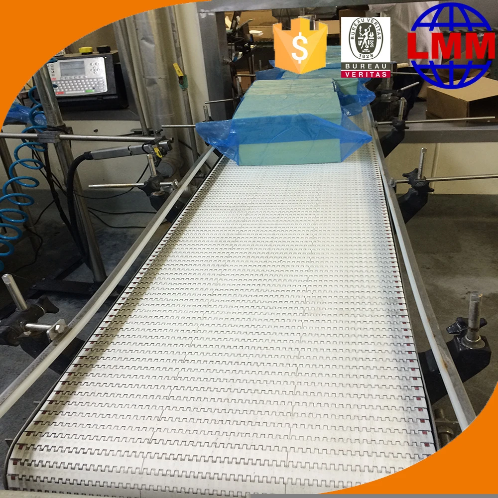 Food grade belt conveyor Plastic mesh belt conveyor for food