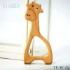 food grade giraffe animal shape nature pure baby teether wooden