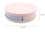 Food Grade Wheat straw plastic food container box Nuts Dried fruit plate snaker candy tray with lid