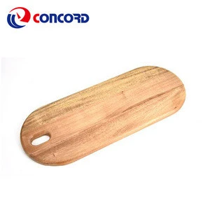 food safe touch oval shape bread board with breadcrumb for bread cutting