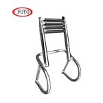 FOYO Brand Stainless Steel 4 Step Telescoping Bathing Ladder Yacht Ladder With Factory Price