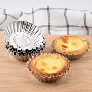 Free Sample Food Grade Tinplate Egg Tart Mold Baking Accessory