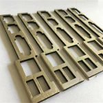 Free samples shapes Electro-Magnetic Interference Conductive Fabric Foam Conductive  Fabric Over Emi Shielding Foam Gasket