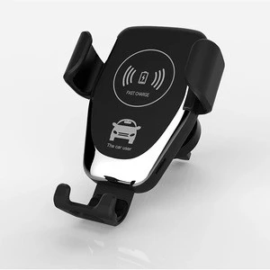 Free ShippingNewest Fashion Automatic Clamping Fast Charging Phone Holder Mount Smart Sensor Wireless Car Charger