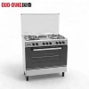Free standing 4 burner gas cooker range with oven